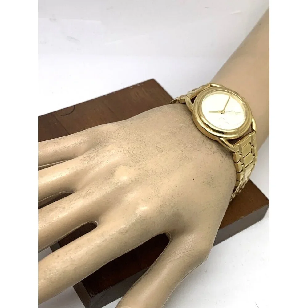 Tory Burch Women's Watch TBW7220 Miller Quartz Cream Dial Gold Stainless Steel